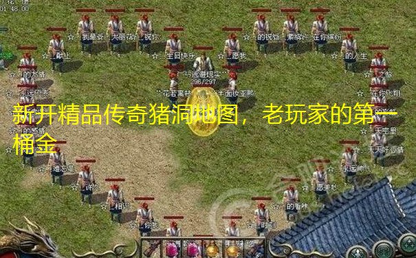 新开精品传奇猪洞地图，老玩家的第一桶金